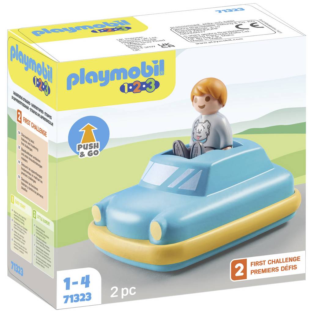 Jucării Playmobil 123 Mașină de curse cu accelerație 71323 71323