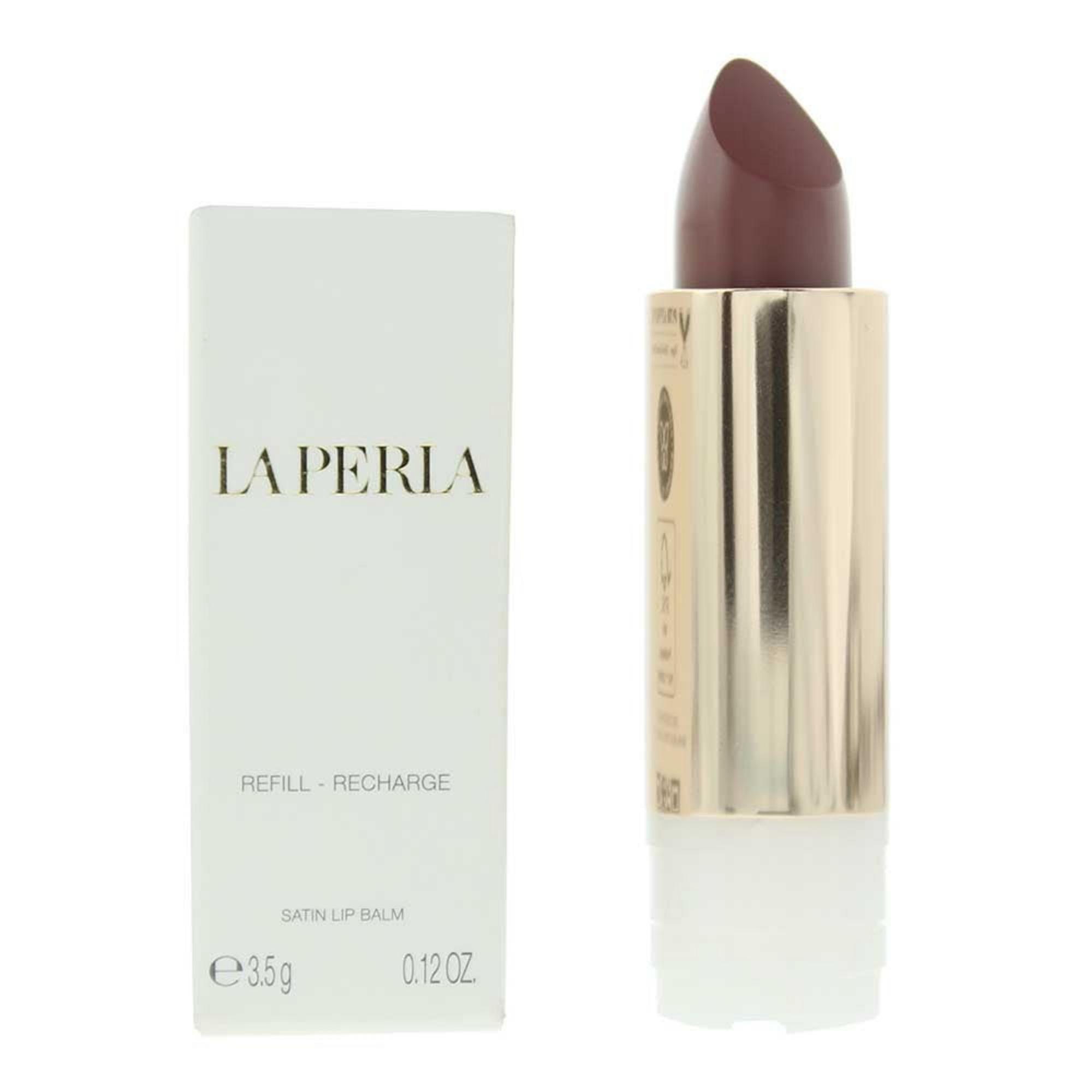 La Perla, Satin Lip Balm, Cream Lipstick, 204, Almond, Refill, 3.5 g