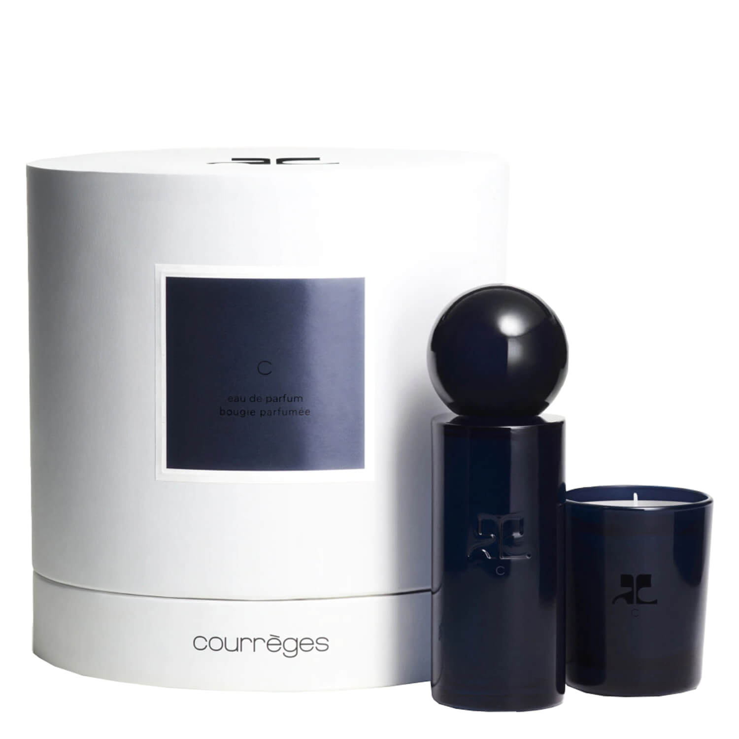 Courregès Seti: 
C, Parfümü (Eau de Parfüm), Herkes için, 100 ml
C, Koku Yakan Mermi, 75 g