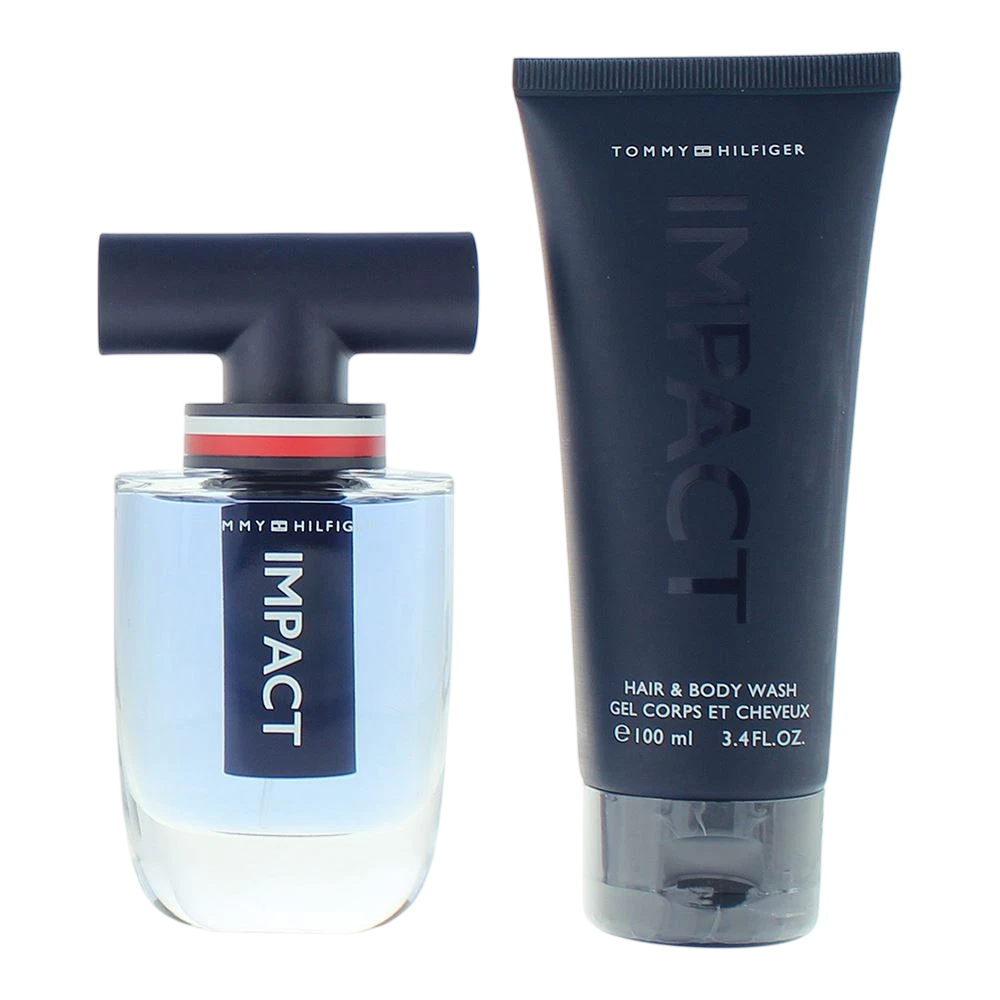 Setul Tommy Hilfiger: Impact, Parfum de Toaletă, Pentru Bărbați, 50 ml + Impact, Gel de Duș, Corp, 100 ml
