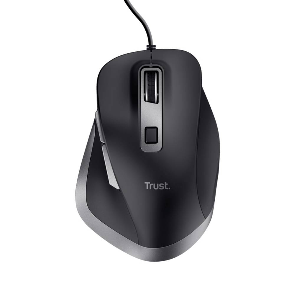Confidență FYDA Mouse ergonomic cu fir Optică Negru 6 butoane 5000 dpi Ergonomie 24728