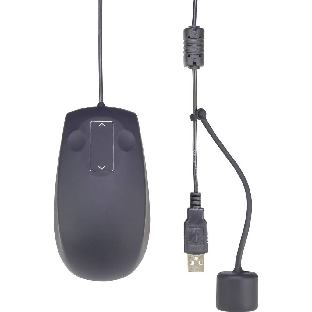 Renkforce IP68 Industrial Mouse USB Laser Black 3 Buttons 1000 dpi RF-4368729