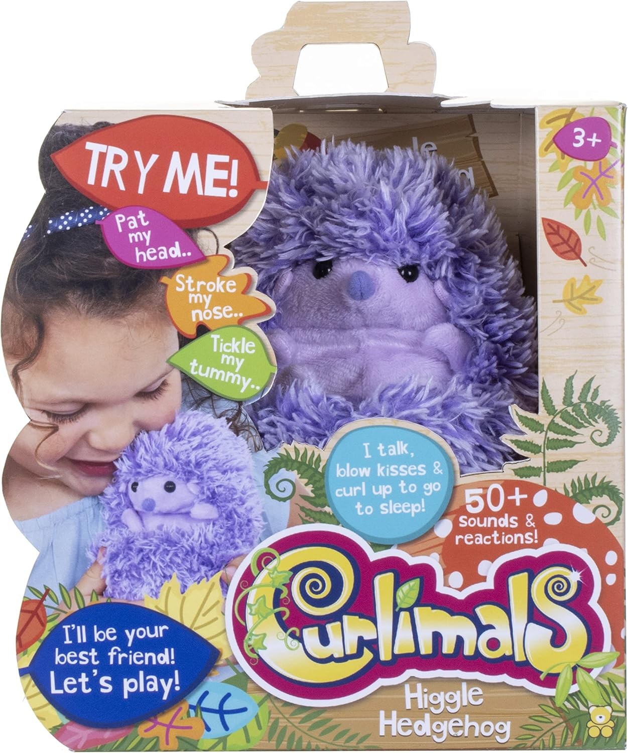 Curlimals Higgle Blue Hedgehog
