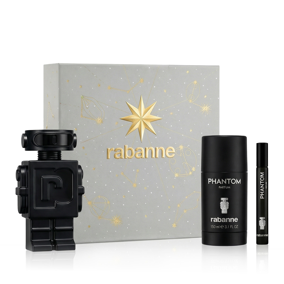 Rabanne Phantom Parfum 100 ml + DEO VAPO 150 ml + Parfum MINI 10 ml (bărbat)