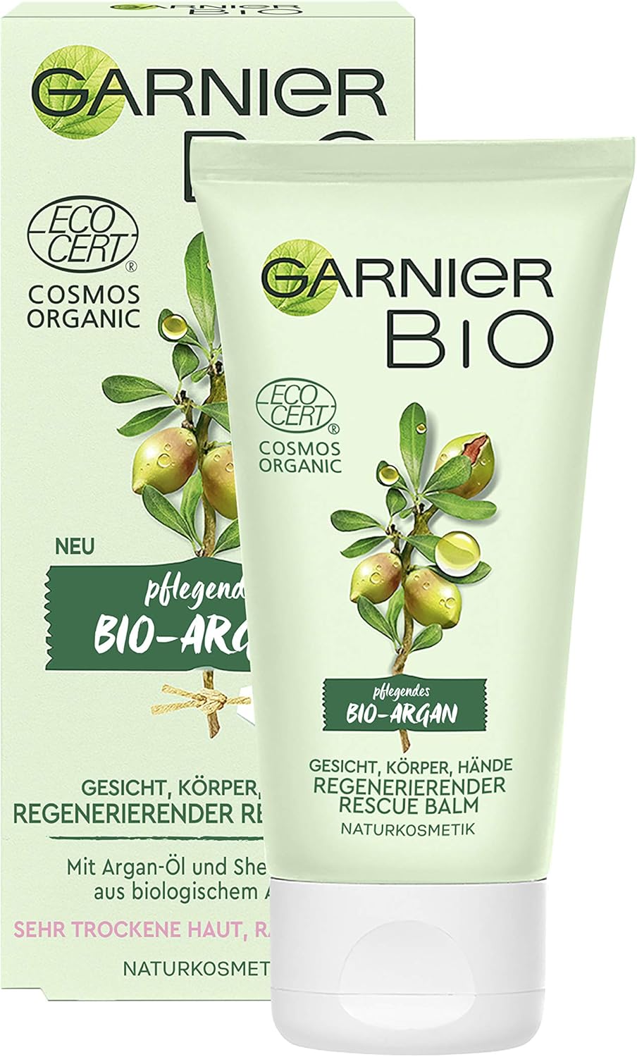 Garnier, Bio - Argan Nutriente, Argan Yağı, Vücut Balmı, Yüz, Vücut, Eller, 50 ml