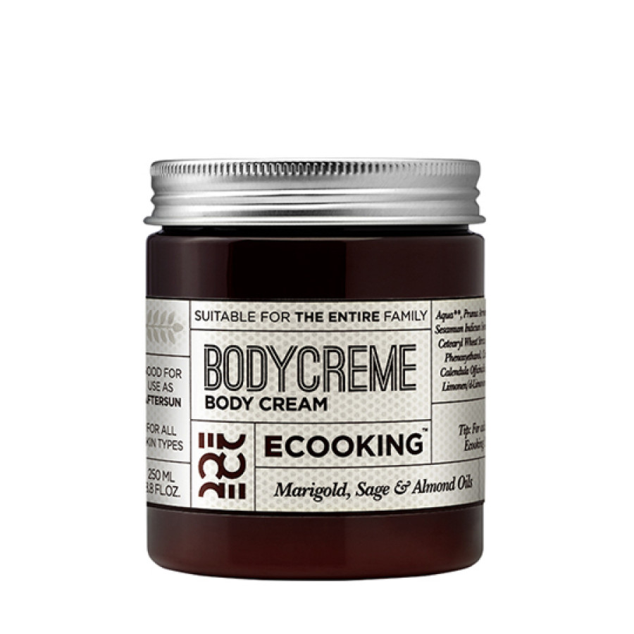Ecooking, BodyCreme, Ulei de Măsline, Hidratant, Cremă Corporală, 250 ml