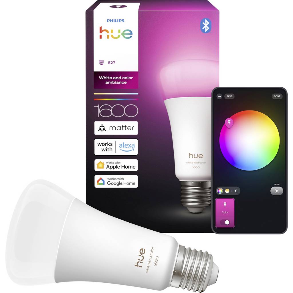Philips LED light bulb 929003853601 EEC: D (A - G) Hue White & Col. 929003853601
