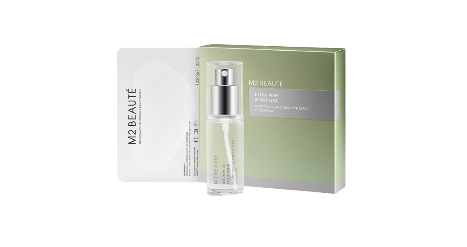 Setul, M2 Beaute, Soluții Purificate Excesiv, Colagen, Îngrijire hidratantă, Masca de crema pentru ochi, 7 buc.