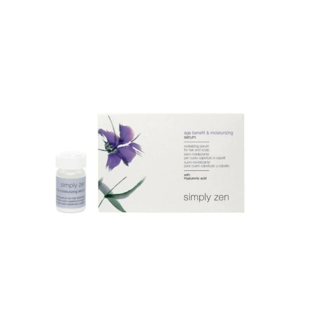 Simplu Zen, Beneficii de Vârstă & Umidificare, Serul pentru Păr, Pentru Revitalizarea, 12x, 5 ml