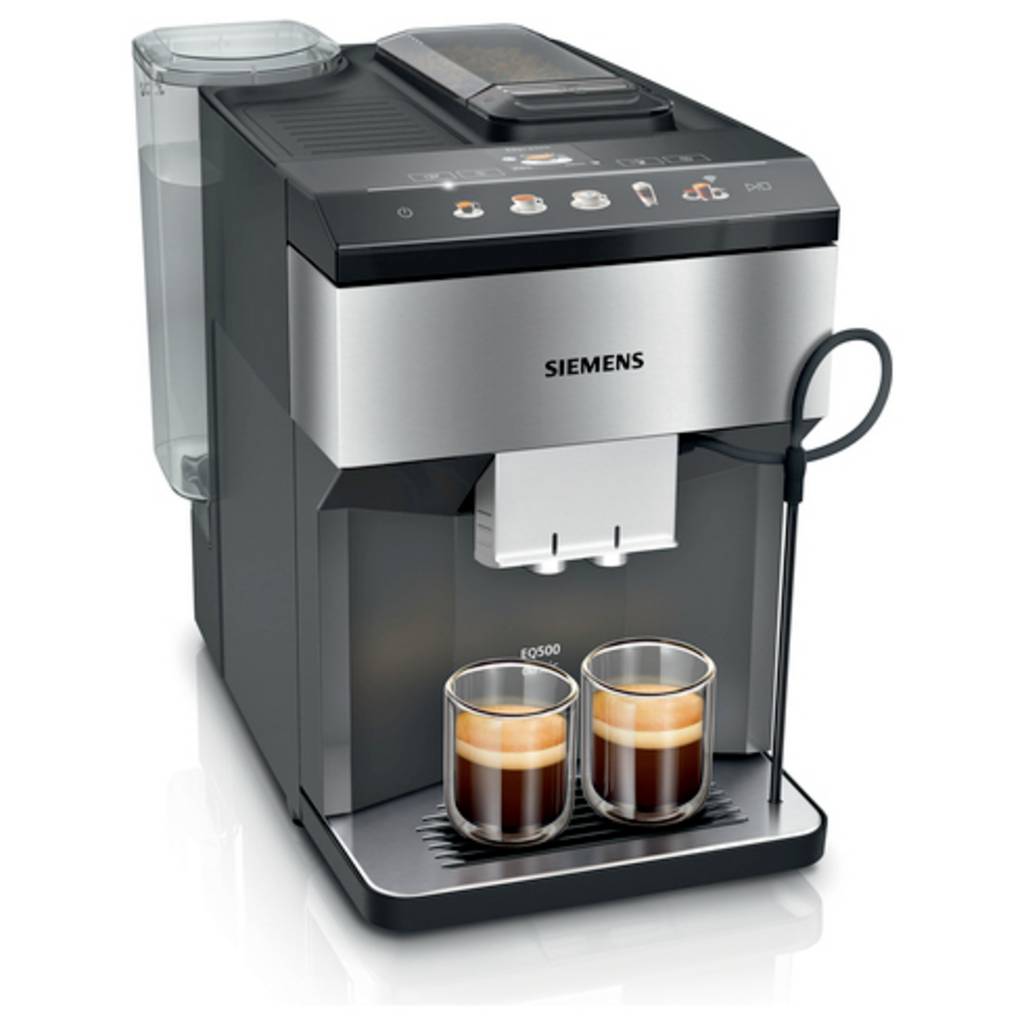 Siemens EQ500 clasic conectat TP516DX3 Mașină de cafea Neagră, Inox TP516DX3
