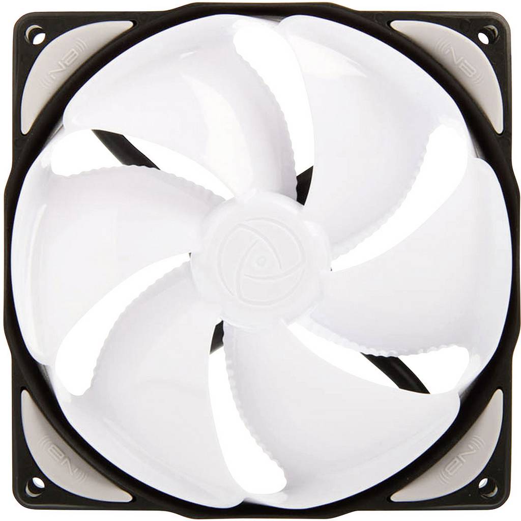 NoiseBlocker NB-eLoop B12-4 PC fan White, Black (W x H x D) 120 x 120  ITR-B12-4