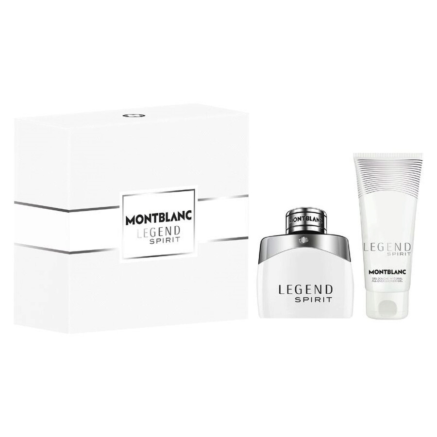 Montblanc: Legenda Spirit, Parfum de Toaletă, Pentru Bărbați, 50 ml + Legenda Spirit, Curățare, Geamantan pentru Duș, Pentru toate Tipurile de Piele, 100 ml