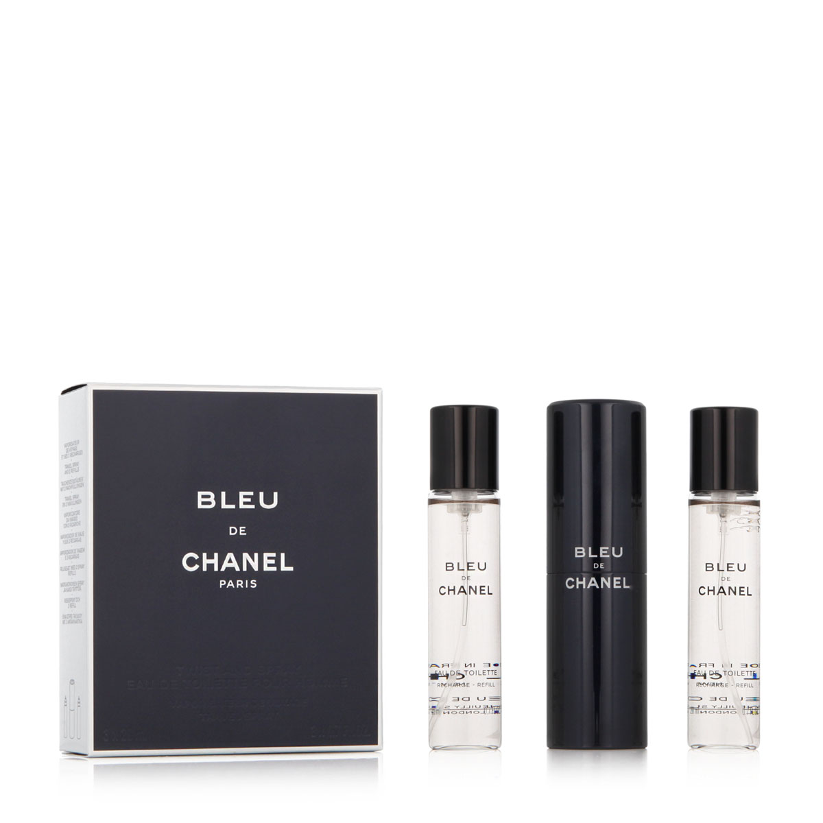 Set Chanel: Bleu de Chanel, Eau De Toilette, For Men, Refill, 2 pcs, 20 ml + Bleu de Chanel, Eau De Toilette, For Men, Refill, Refillable, 20 ml