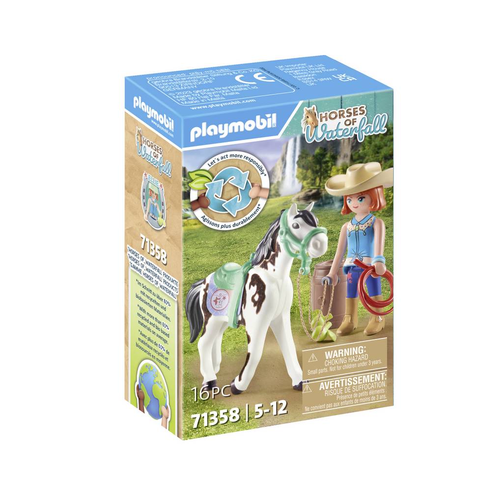 Caii Playmobil® de Cascada Ellie & Sămânță cu exerciții vestice 71358 71358