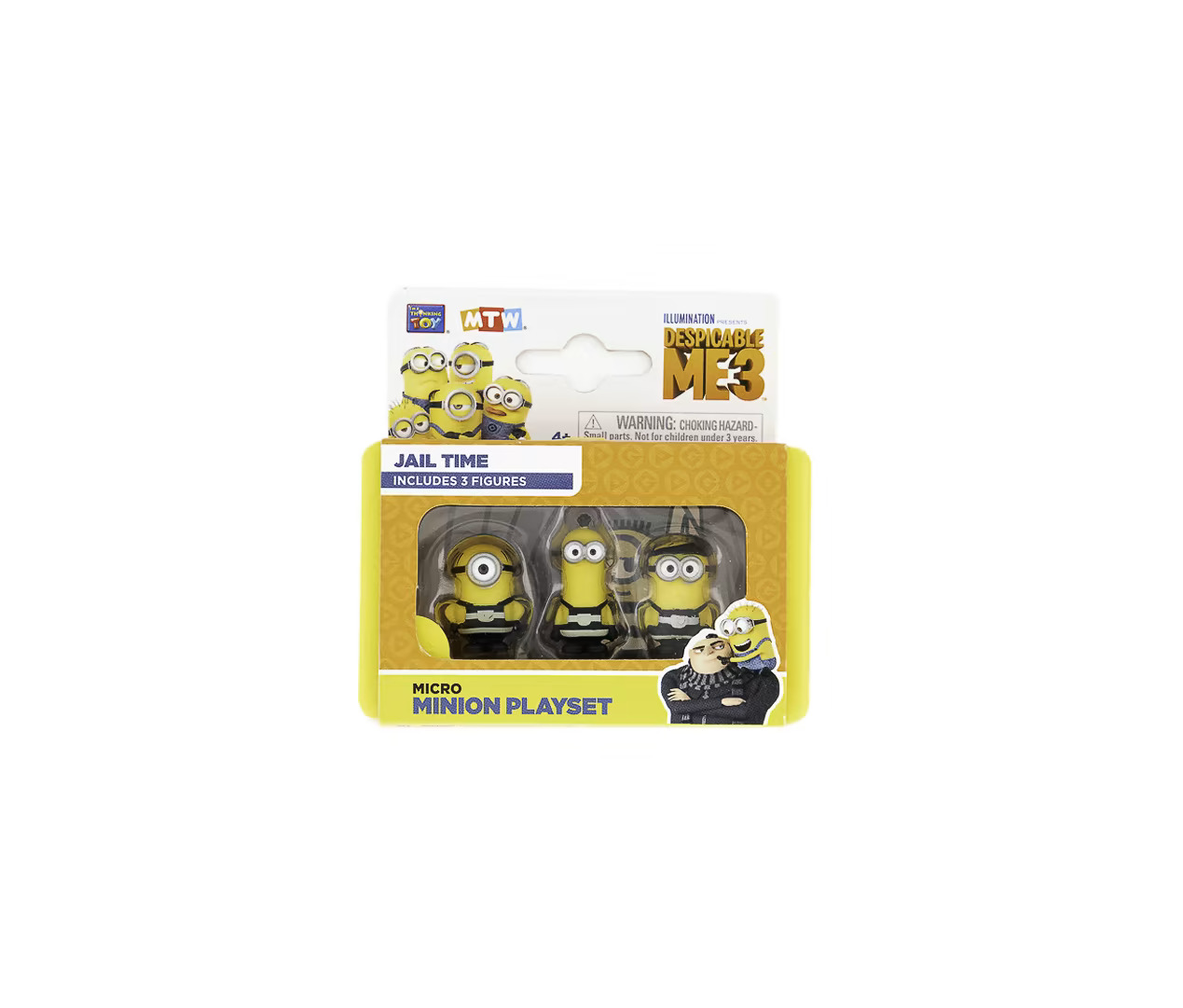 Despicable Me 3, Minyonlar, Hapishane Zamanı, Toplanabilir Figürler, Çocuklar için, 4+ yıl, 3 parça.