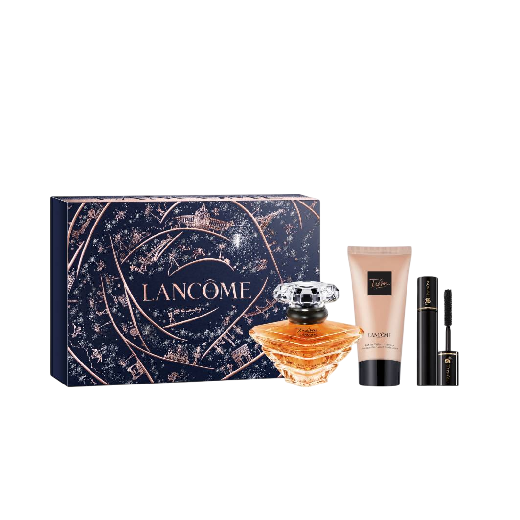 Set Lancome: Tresor, Eau De Parfum, For Women, 30 ml + Tresor, Moisturizing, Body Lotion, 50 ml + Hypnose, Mascara, Black, 2 ml