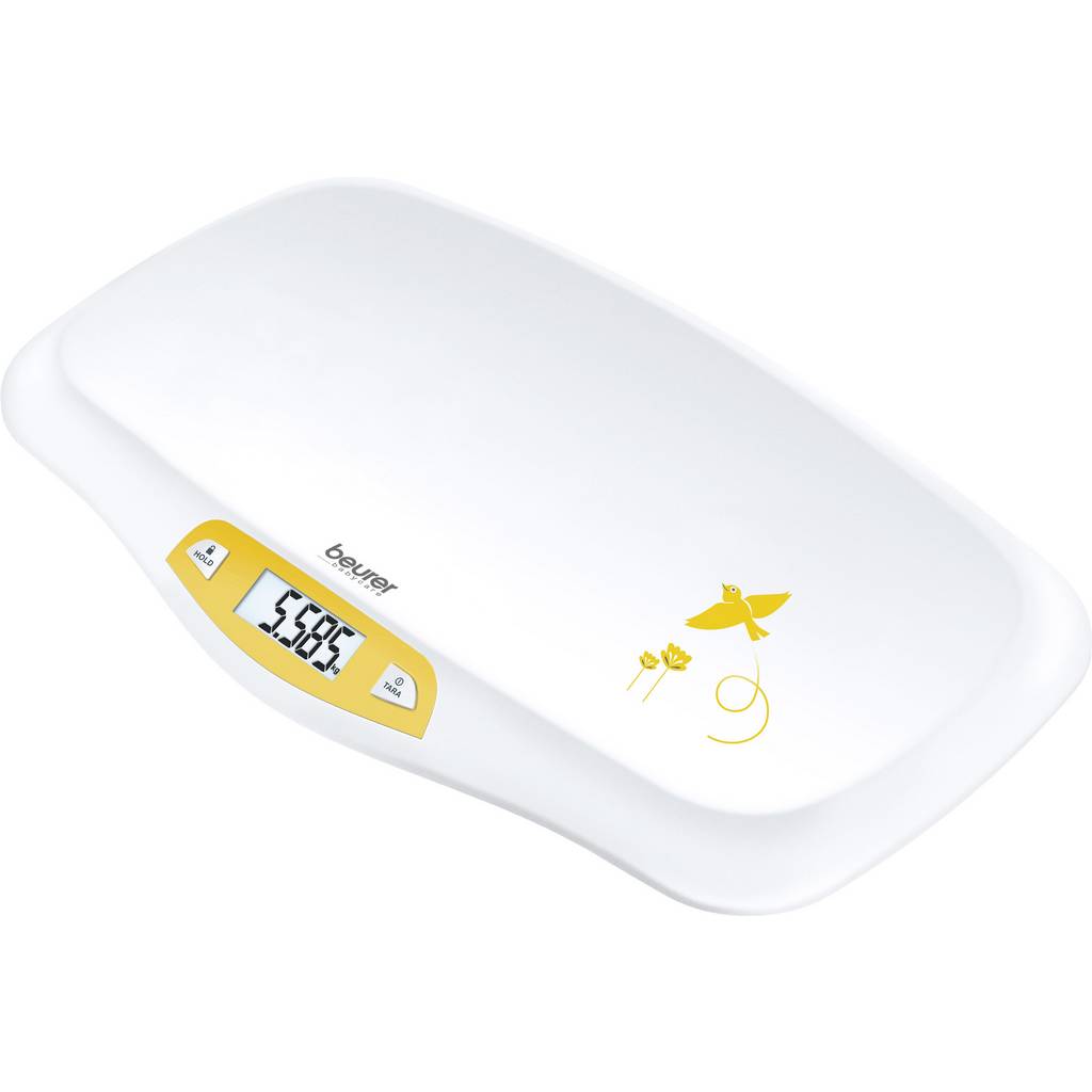 Beurer BY 80 Baby scales 956.05 Digital Weight range=20 kg White, Yellow 956.05