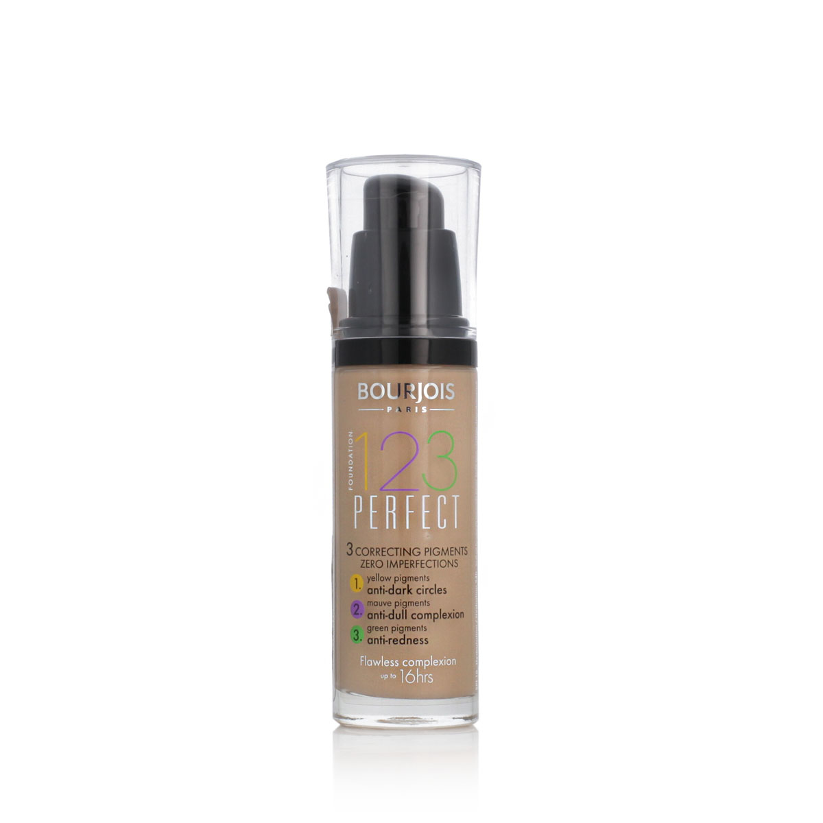 Bourjois Paris 123 Perfect Foundation 16 Hour SPF 10 (53 Light Beige) 30 ml