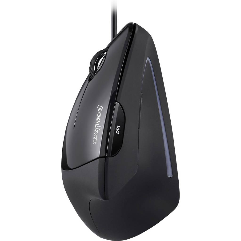 Perixx Perimice-513L Ergonomic mouse USB Optical Black 5 Buttons 2000 dpi  11516
