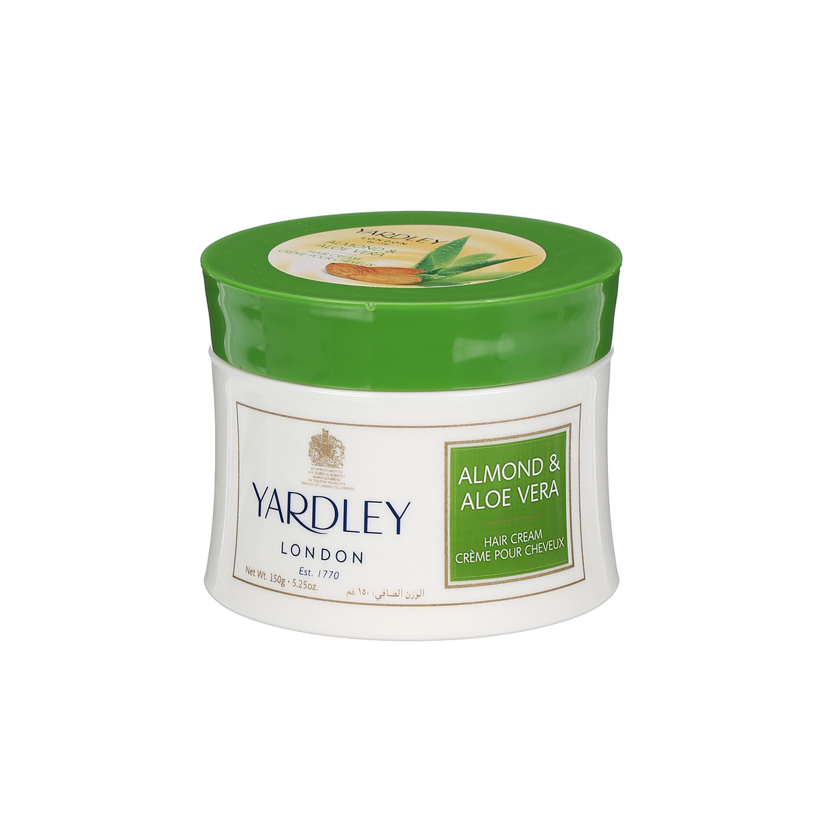 Yardley, Almand și Ulei de Aloe-Vera, Tratament cu cremă pentru păr, Nutritiv, 150 g