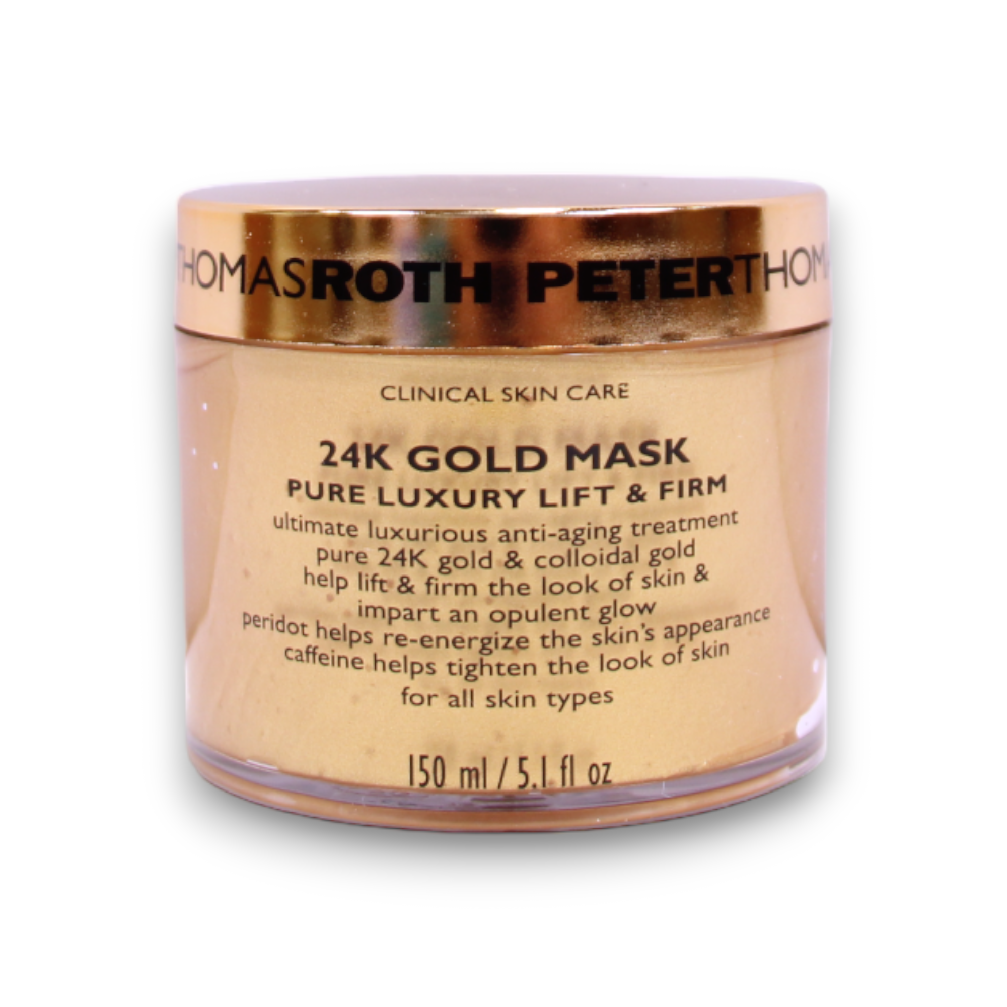 Peter Thomas Roth, 24 K Altın Çıplak, Kaldır ve Düzenle, Krema Maske, Yüz İçin, 150 ml.