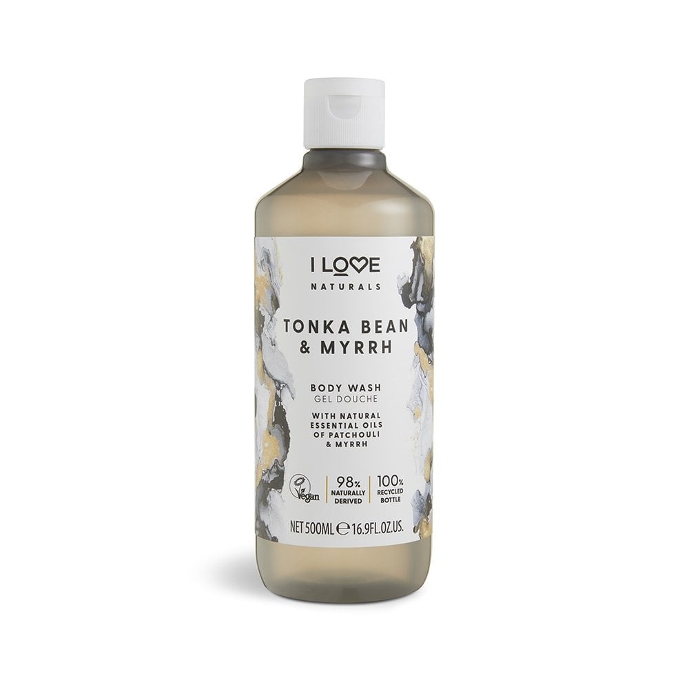 I Love, Colecția Naturale, Hidratare, Tonka Bean & Mirah, Dezinfectant pentru corp, 500 ml