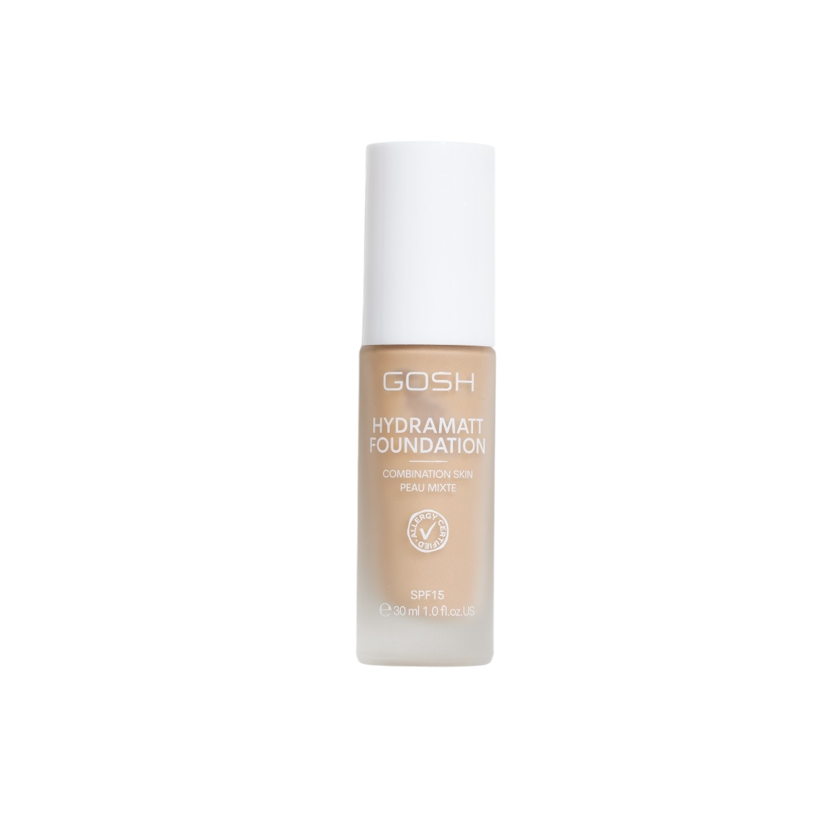 Gosh, Hydramatt, Matte, Liquid Foundation, 008N, Medium Neutral, SPF 15, 30 ml