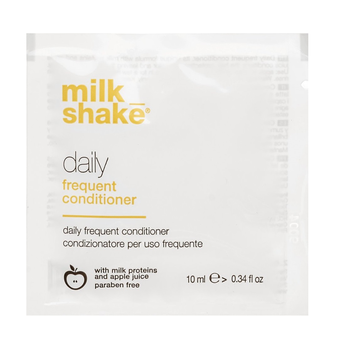 Milk Shake, Daily Frequent, Paraben-Free, Hair Conditioner, Hydrate & Protect, 10 ml
