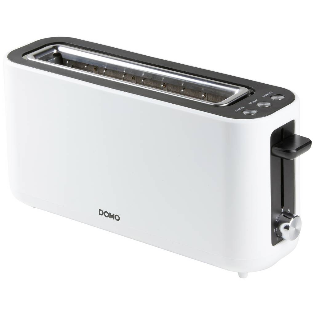 DOMO DO962T Toaster stepless thermostat, Cool touch housing White DO962T