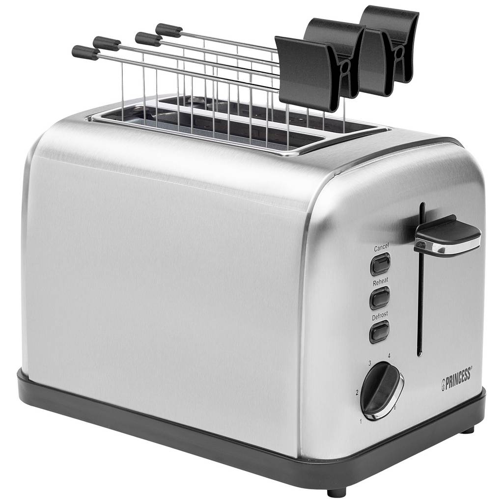 Prințesa 142354 Toaster cu atașament de copt acasă Lustru s 01.142354.01.001