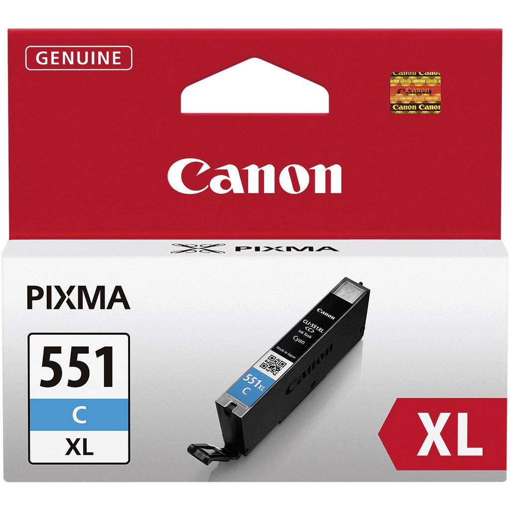 Canon Ink cartridge CLI-551C XL Original Cyan 6444B001 6444B001