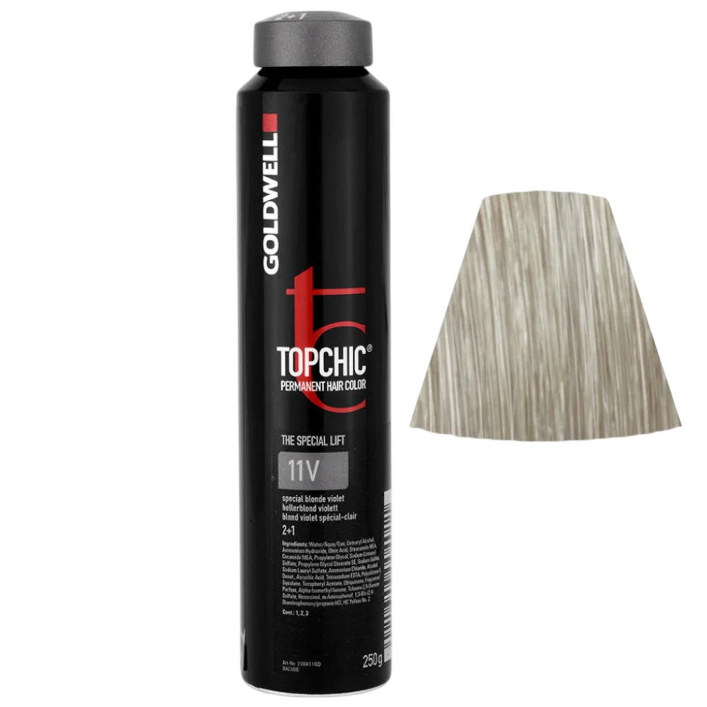Goldwell, TopChic, Pălăria de păr permanentă, Blond violet special 11V, 250 ml.