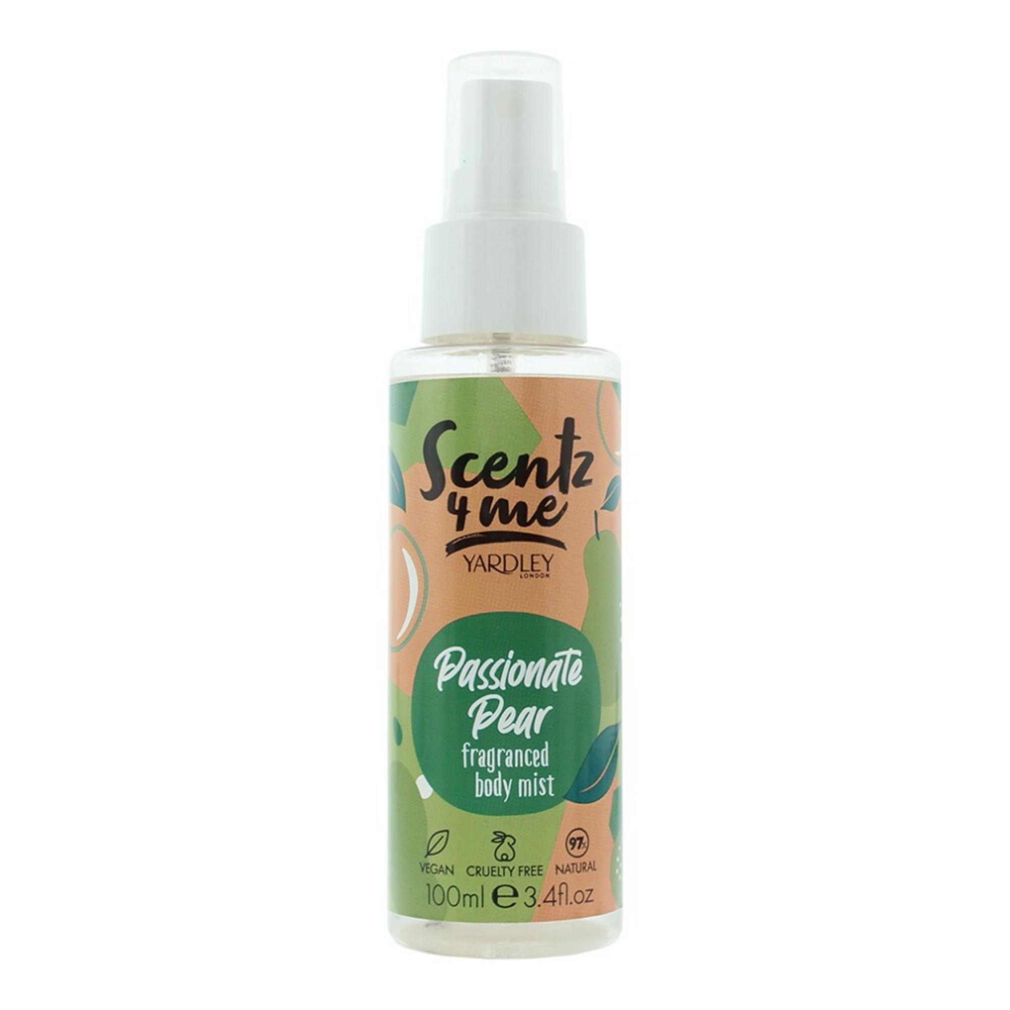 Yardley, Parfumul Scentz pentru Mine - Păsionară de Pere, Sprai parfumat, Femei, 100 ml.