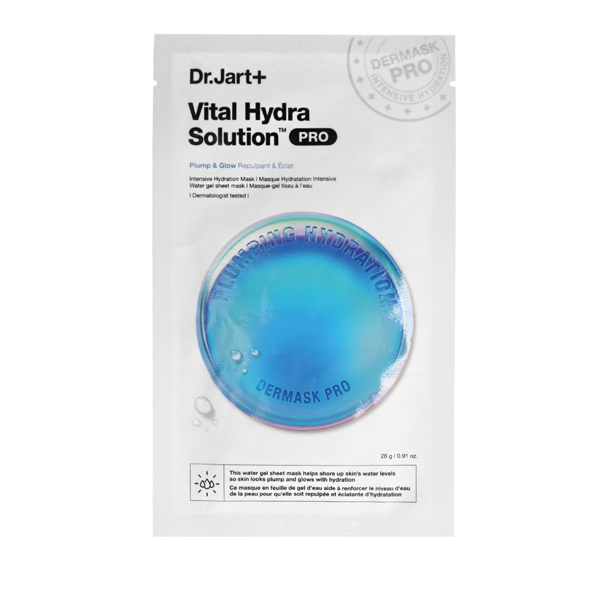 Dr.Jart+ Soluție hidratantă Vital Hydra Solution™ Pro Întreținere intensivă a hidratarii mască 26 g