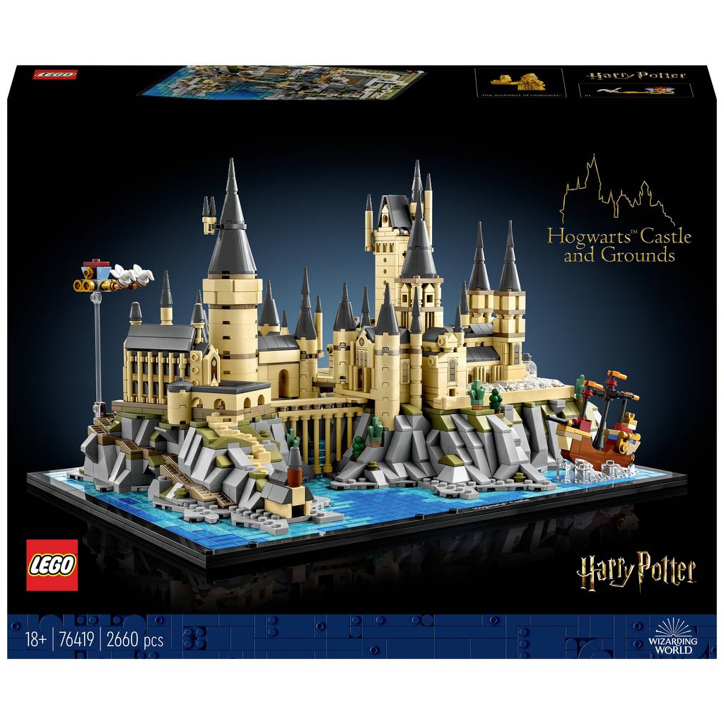 76419 Castelul Hogwarts cu castelul și grădinile din Harry Potter 76419