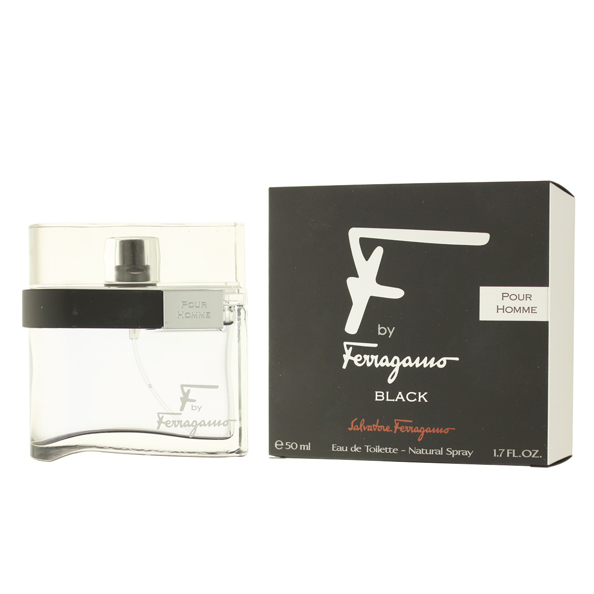 Salvatore Ferragamo F by Ferragamo Black Eau De Toilette 50 ml (bărbat)
