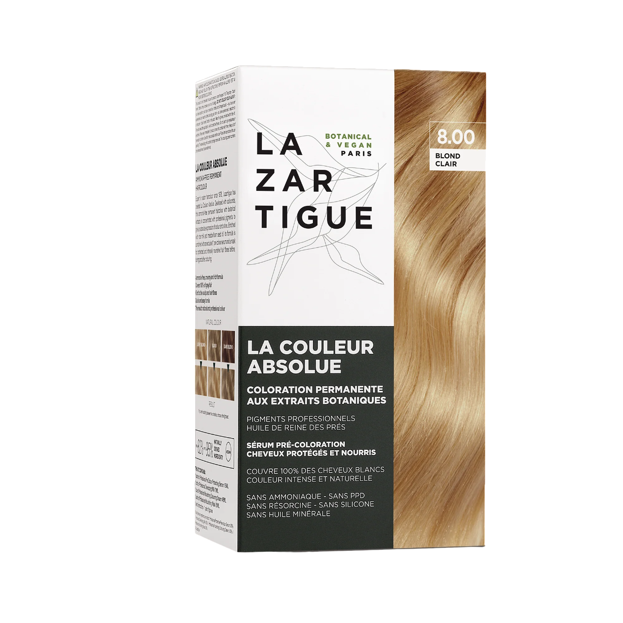 Lazartigue, Culoarea Absolută, Păr Permanenți cu Coloranții, 8.00 Blond Palid, 143 ml