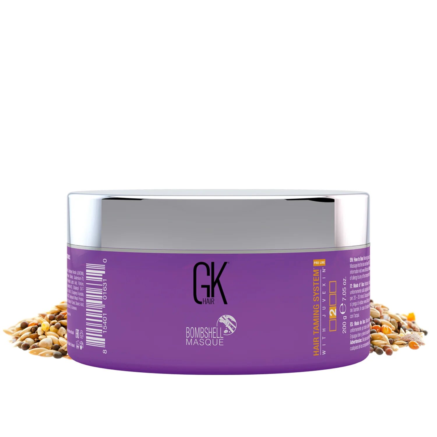 Globale Kerasin,  Bombshell, Saç Rengi Krema Maske, Renkli,  Ultra Blond, 200 g