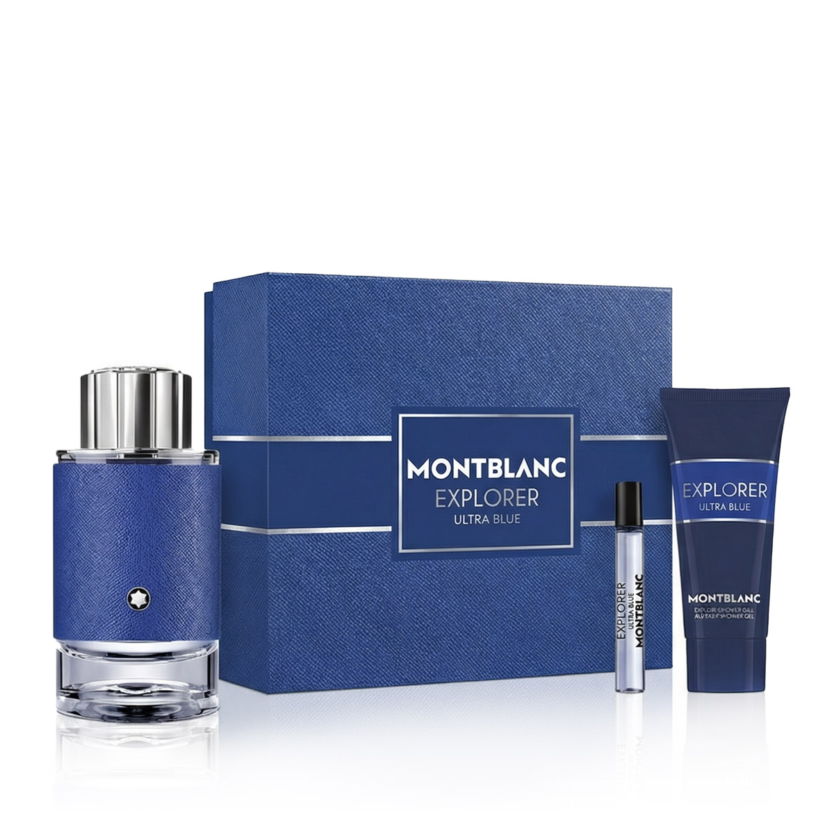 Montblanc Explorer Ultra Blue EDP 100 ml + EDP MINI 7,5 ml + SG 100 ml (bărbat)