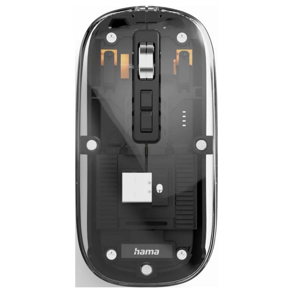 Hama WM-600 Mouse Wireless Optical Transparent 5 Buttons 1600 dpi 00173094