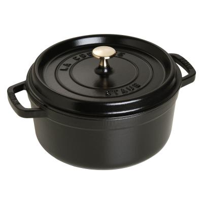 Staub Fırın Tencere yuvarlak 24 cm siyah 40500-241-0 405002410 (40500-241-0)