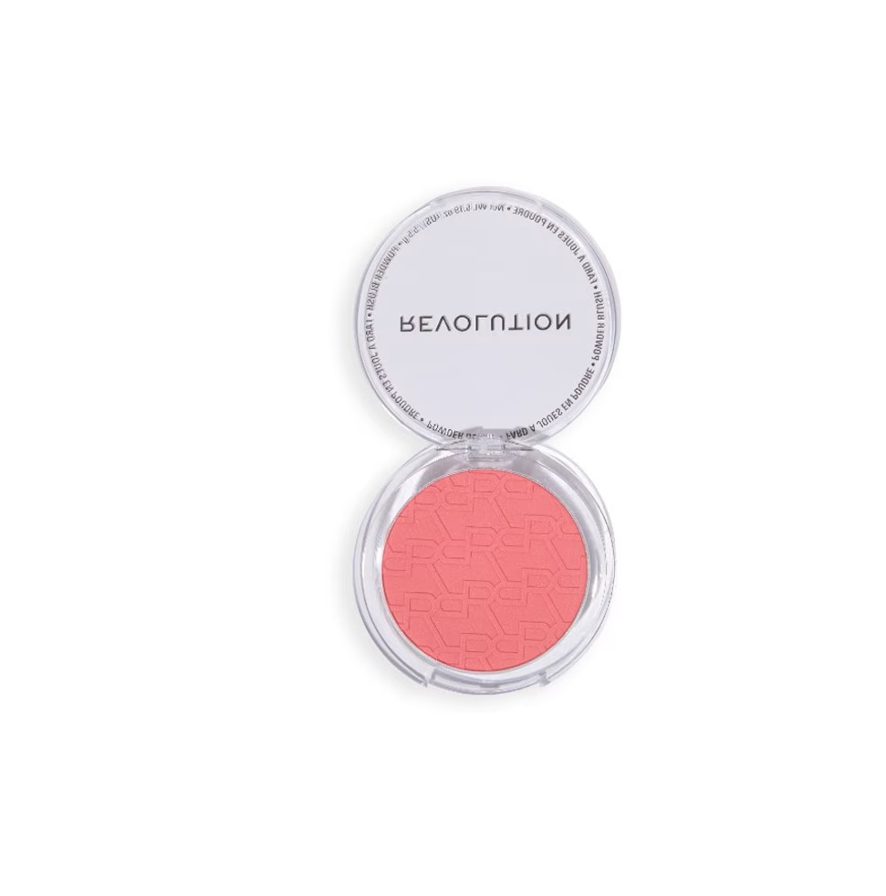 Revoluția Makeup, Ruj Revigorată Fata Roz, Mat, Pudră de ruj compactă, Fata Roz, 5,5 g