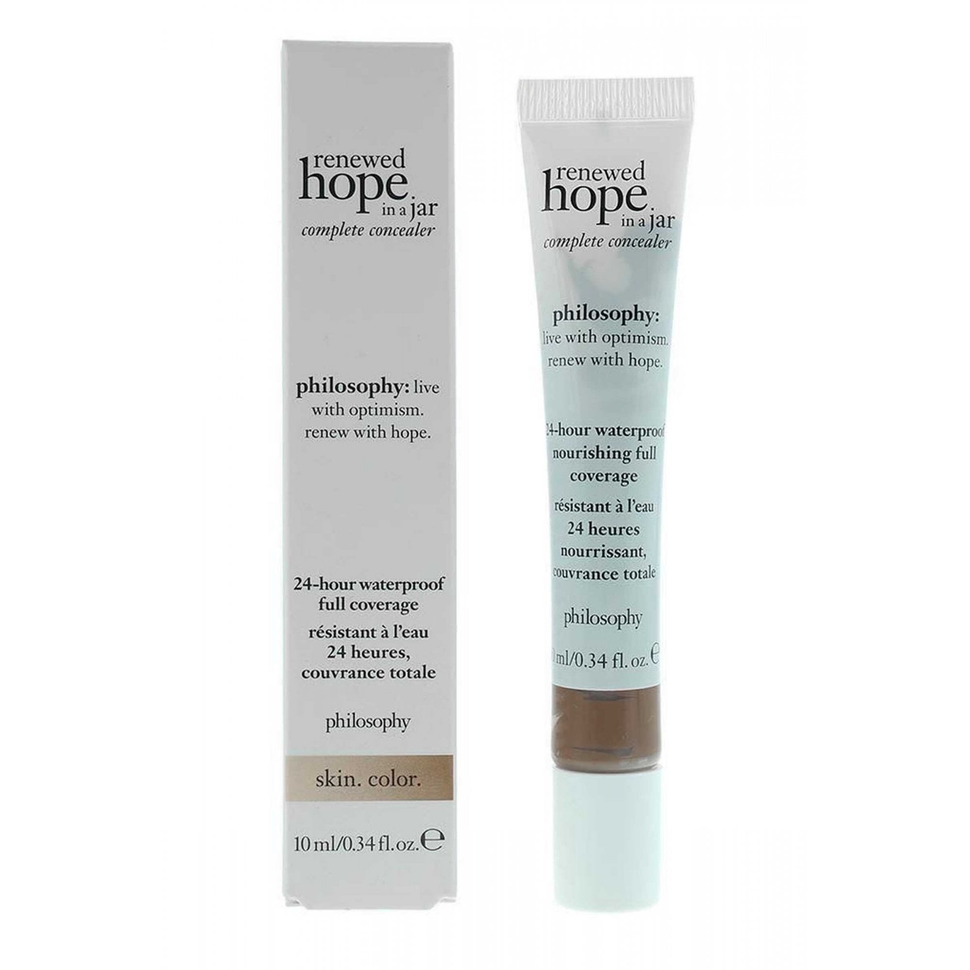 Felsefe, Yenilenmiş Umutlar İçinde Kutu, Su Geçirmez, Tam Kapsamlı, Sıvı Saklayıcısı, 9.5, Kakao, 10 ml