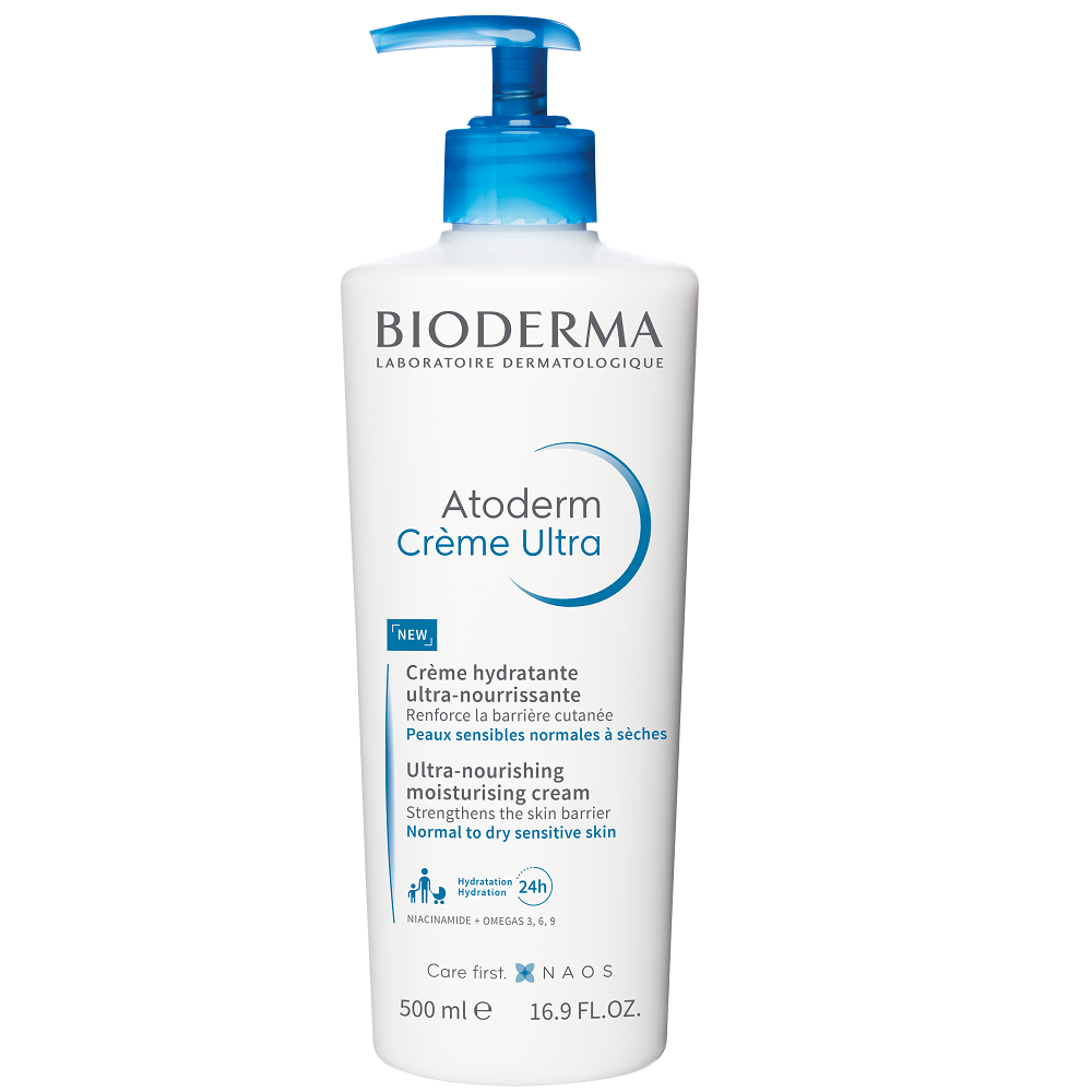 Bioderma, Atoderm Kremi Ultra, Ekstra Besin/Buharlı Nemlendirici, Vücut Kremleri, Gündüz ve Gece, 500 ml.