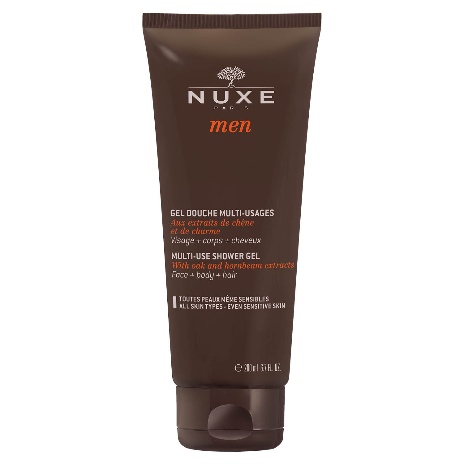 Nuxe, Men Multi-Use, Gel de duș, Toată suprafața corpului, 200 ml.
