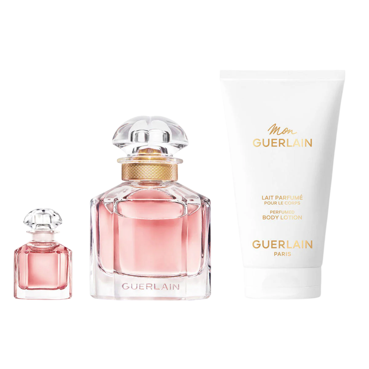 Setul Guerlain: Mon Guerlain, Eau de Parfum, Pentru Femei, 50 ml + Mon Guerlain, Eau De Parfum, Pentru Femei, 5 ml + Mon Guerlain, Lotion Corporelă, Corp, 75 ml