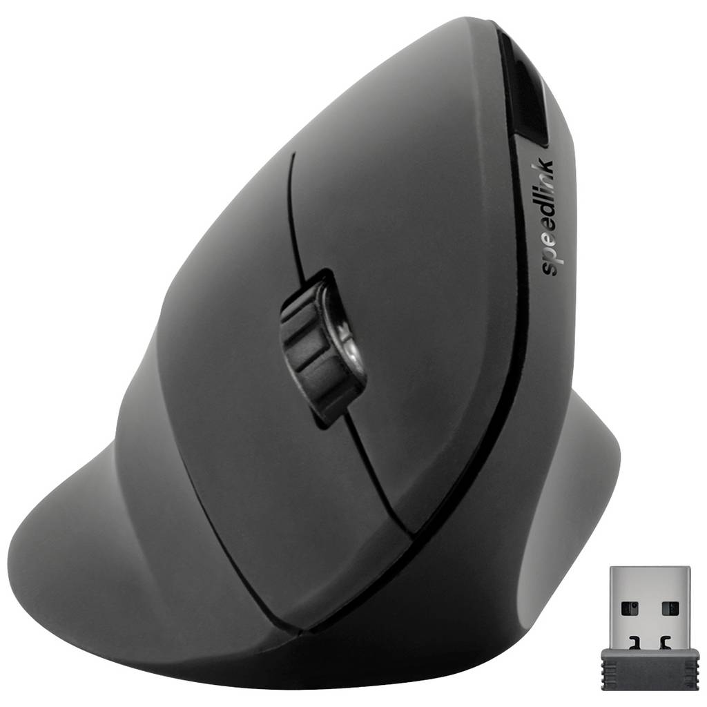SpeedLink Piavo Ergonomic mouse Radio Optical Black 6 Buttons 800 SL-630019-RRBK