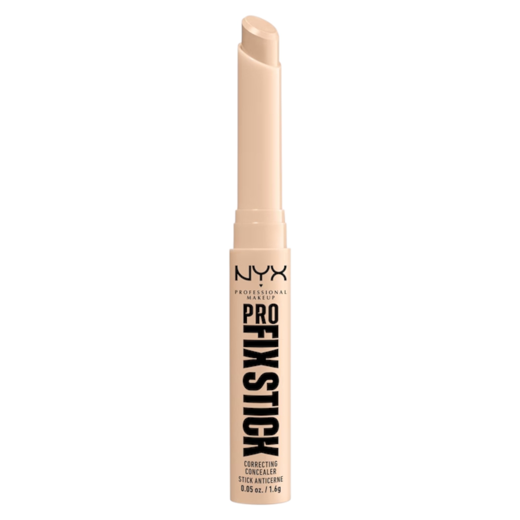 Nyx, Sticla Corectoarei Pro Fix, Vegană, Rezistent la transferul de culoare, Conținut în formă de creion pentru a ascunde imperfecțiunile pielii, 03, Alabaster, 1.6 g