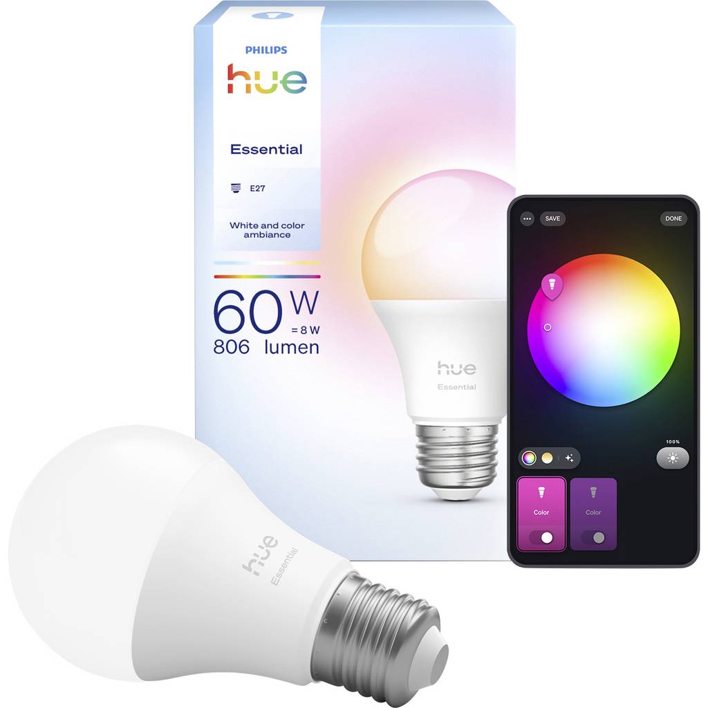Philips LED light bulb 929004235401 EEC: F (A - G) Hue Essential Wh 929004235401