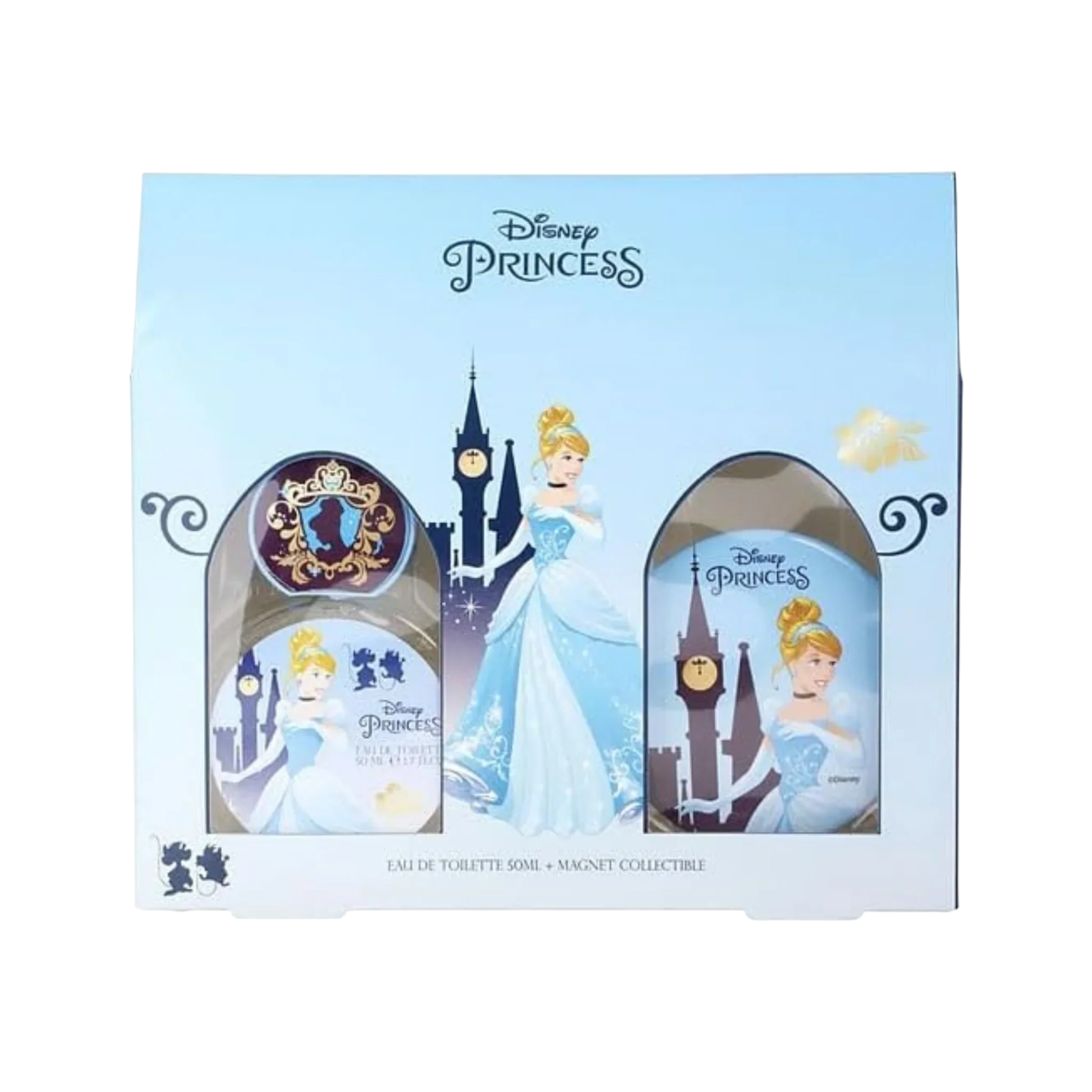 Disney Set-ul: Cenușăreasa, Parfum de Toaletă, Pentru Fete, 50 ml + Cenușăreasa, Magnet Colectabil, Pentru Fete